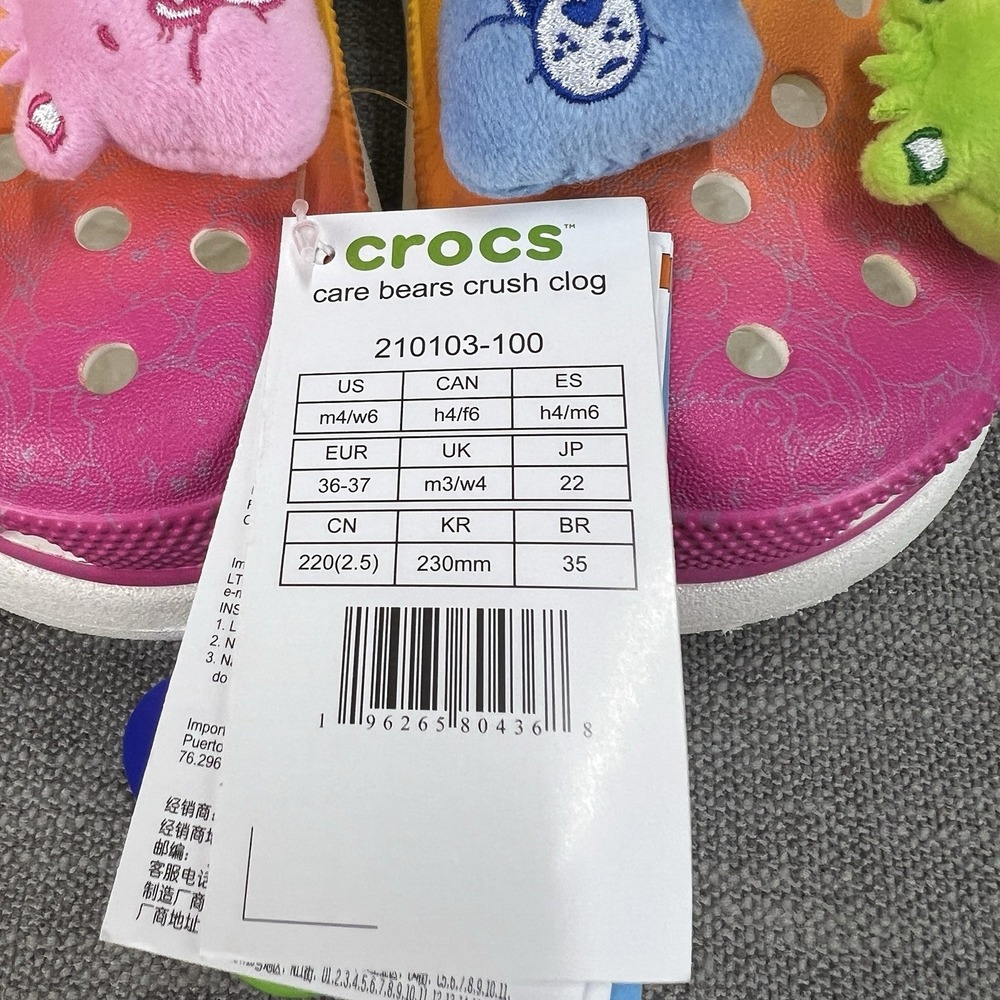 CROCS x Care Bears Crush Clog 'Light On' New 210103 Size Women's 6 - Picture 9 of 9